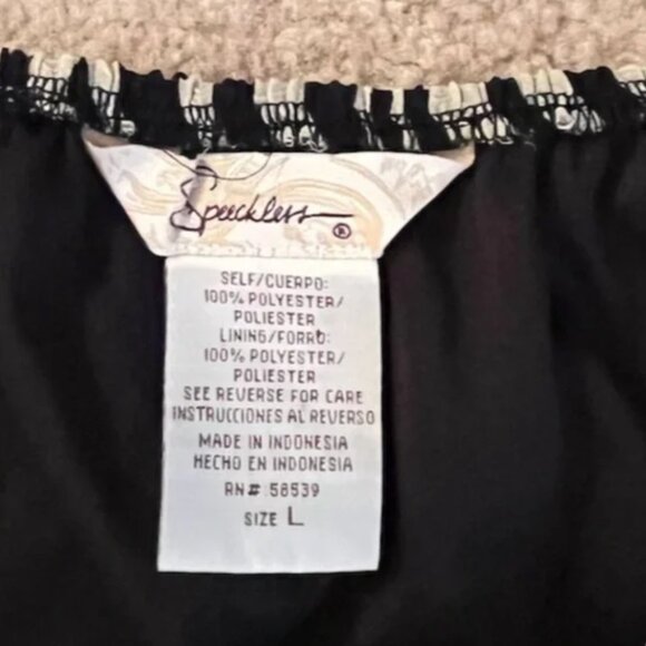 Speechless Zebra Print Flowy Babydoll Floral Top – Size Large- LIKE NEW - Picture 3 of 8